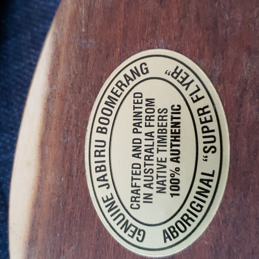 ABORIGINAL BOOMERANG - Picture 5 of 7